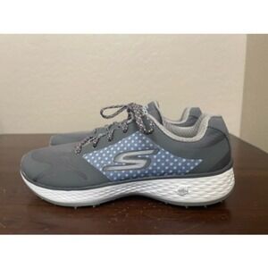 Skechers Womens Go Golf Eagle Major Sneaker Shoes Gray Blue 14864 Lace Up 7 M